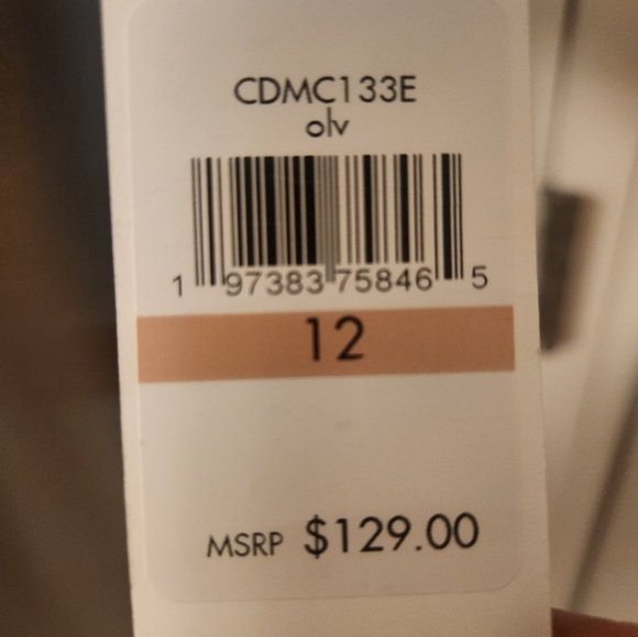 NWT Calvin Klein green bell-sleeve dress - Picture 8 of 9